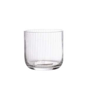 Trinkglas geriffelt klein